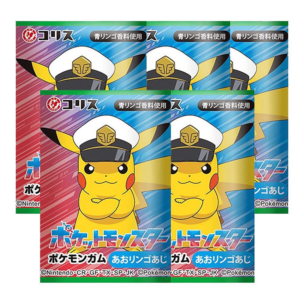 Coris Pikachu Green Apple Chewing Gum 5p 1 count