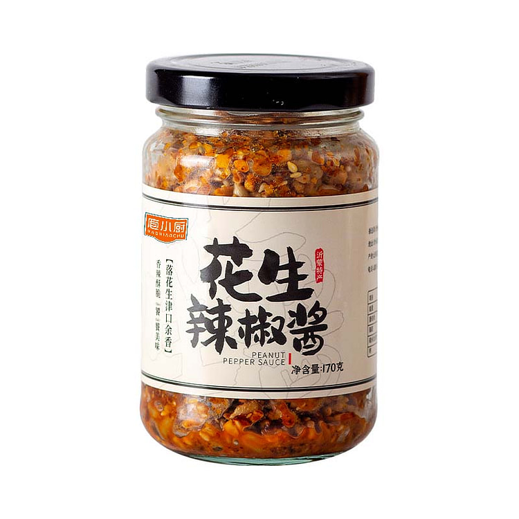 贝选优品石磨花生辣椒酱芝麻瓜子花生碎170g*1瓶