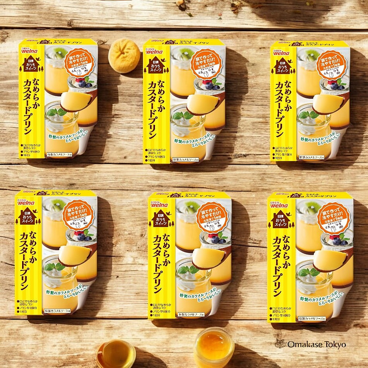 日清 Welna 顺滑蛋奶布丁粉 6 盒