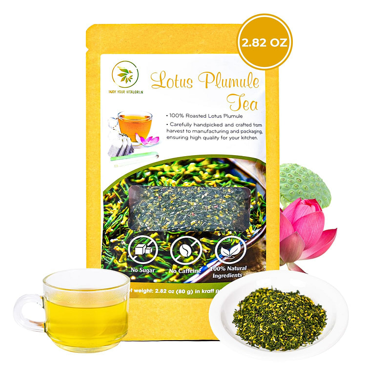 Dried Lotus Plumule, 2.82 Oz, Re-steep Herbal Tea