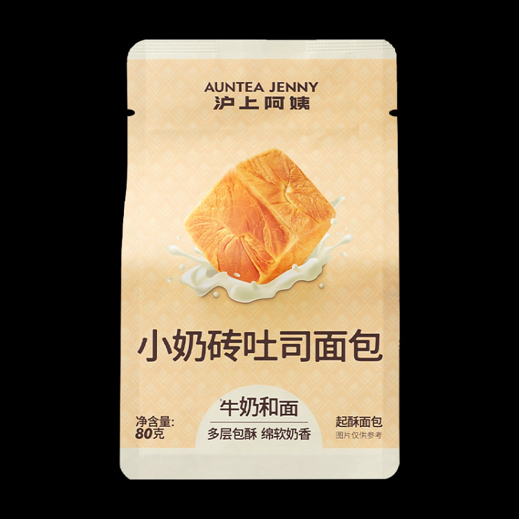 奶砖吐司面包80g*1
