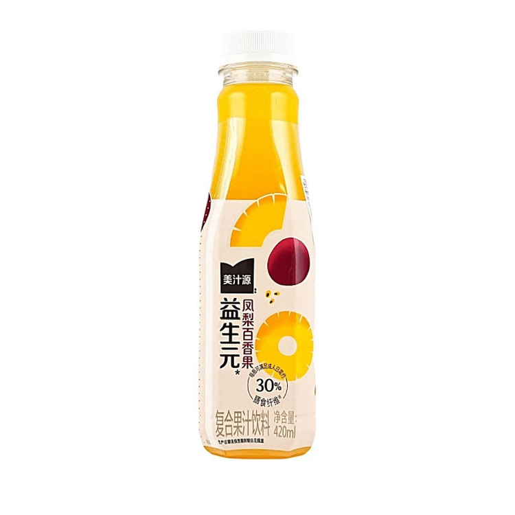 Pineapple Passion Fruit Juice Drink with Prebiotic 420 ml