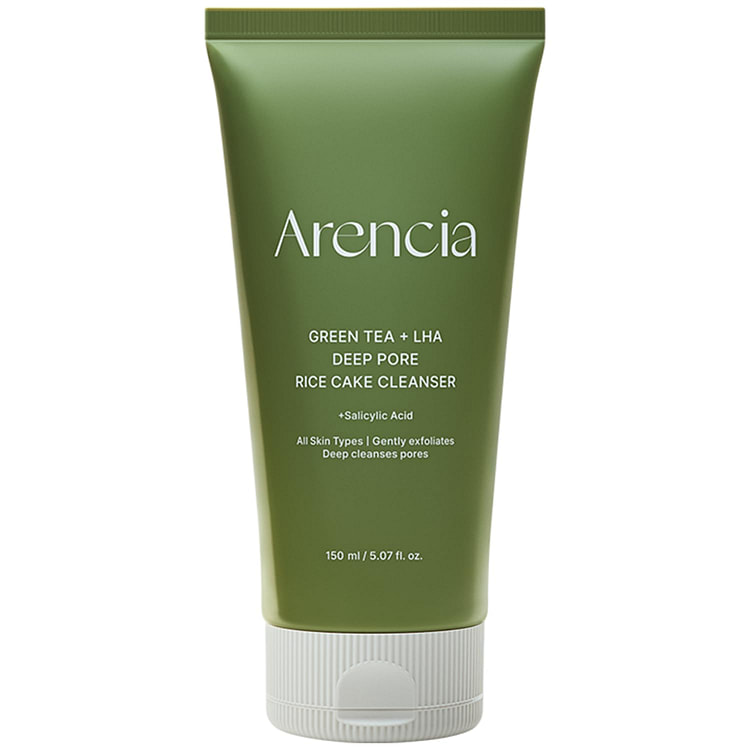 Arencia Green Tea+LHA Deep Pore Rice Cake Cleanser 1 each