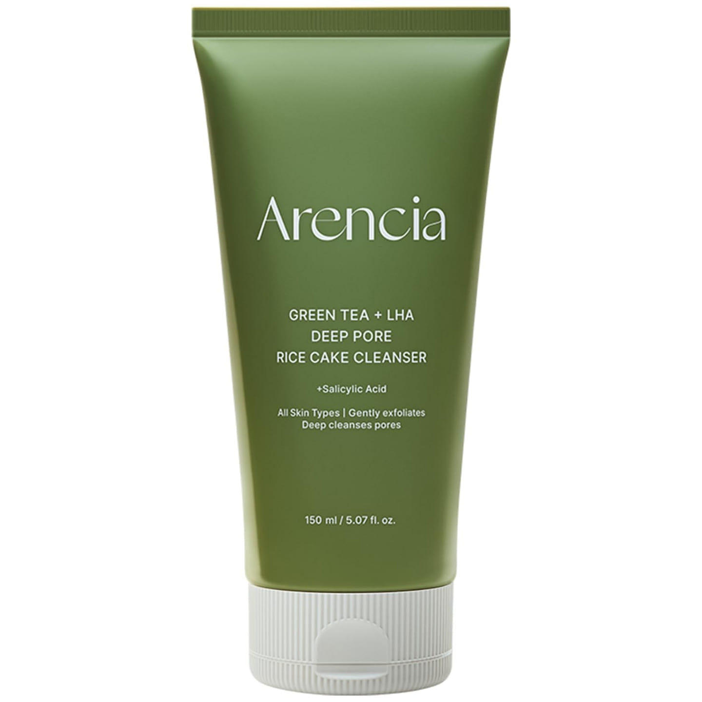 Arencia Green Tea+LHA Deep Pore Rice Cake Cleanser 1 each