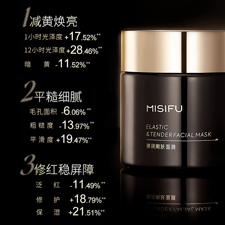 蜜思肤 鱼子酱面膜 抗皱紧致舒缓修护熬夜面膜涂抹式 15 克