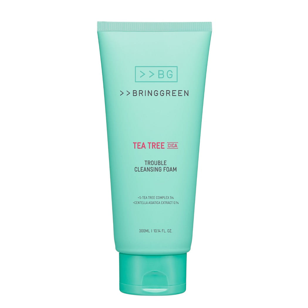 BRING GREEN Tea Tree Cica Trouble Cleansing Foam (300ml) 300 ml