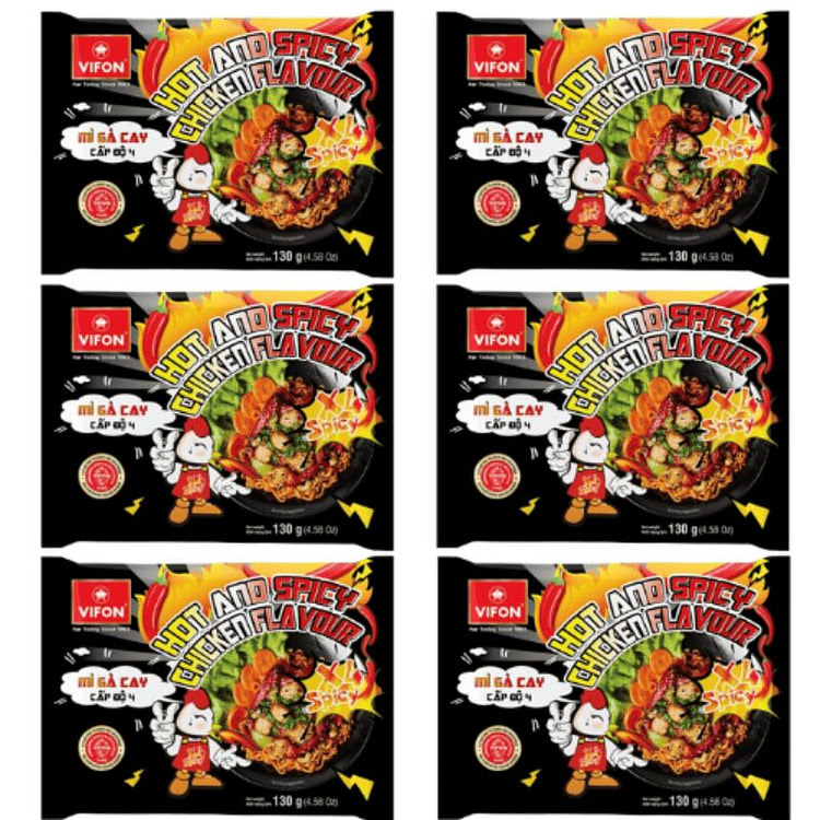 [VIFON] Spicy Chicken Noodle Lv4 130gx6 6 count
