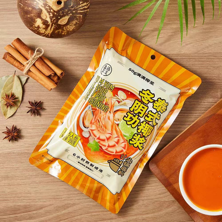 盒马 泰式椰浆冬阴功火锅底料 200g*1袋
