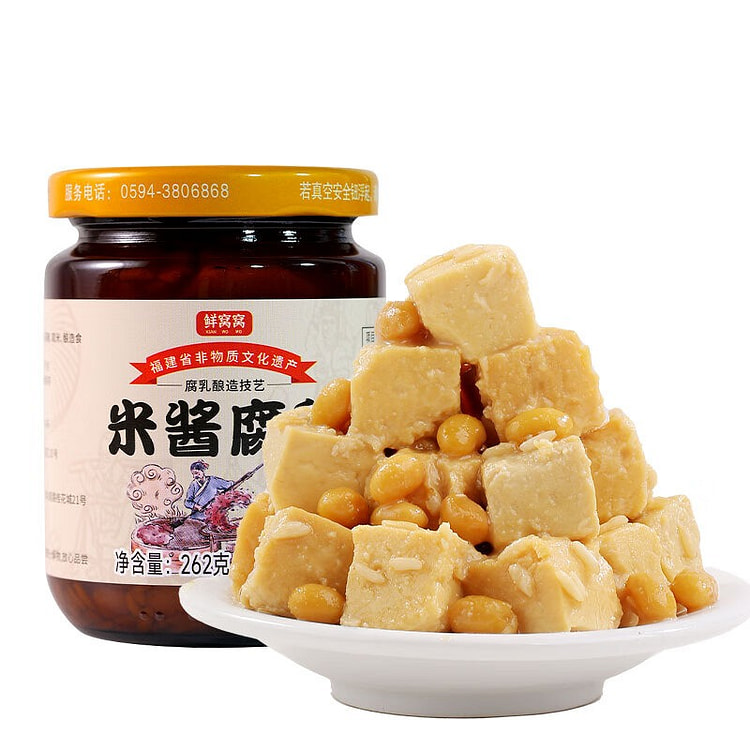 鲜窝窝 米酱豆腐乳 白方腐乳即食下饭菜调味火锅蘸料 262 克