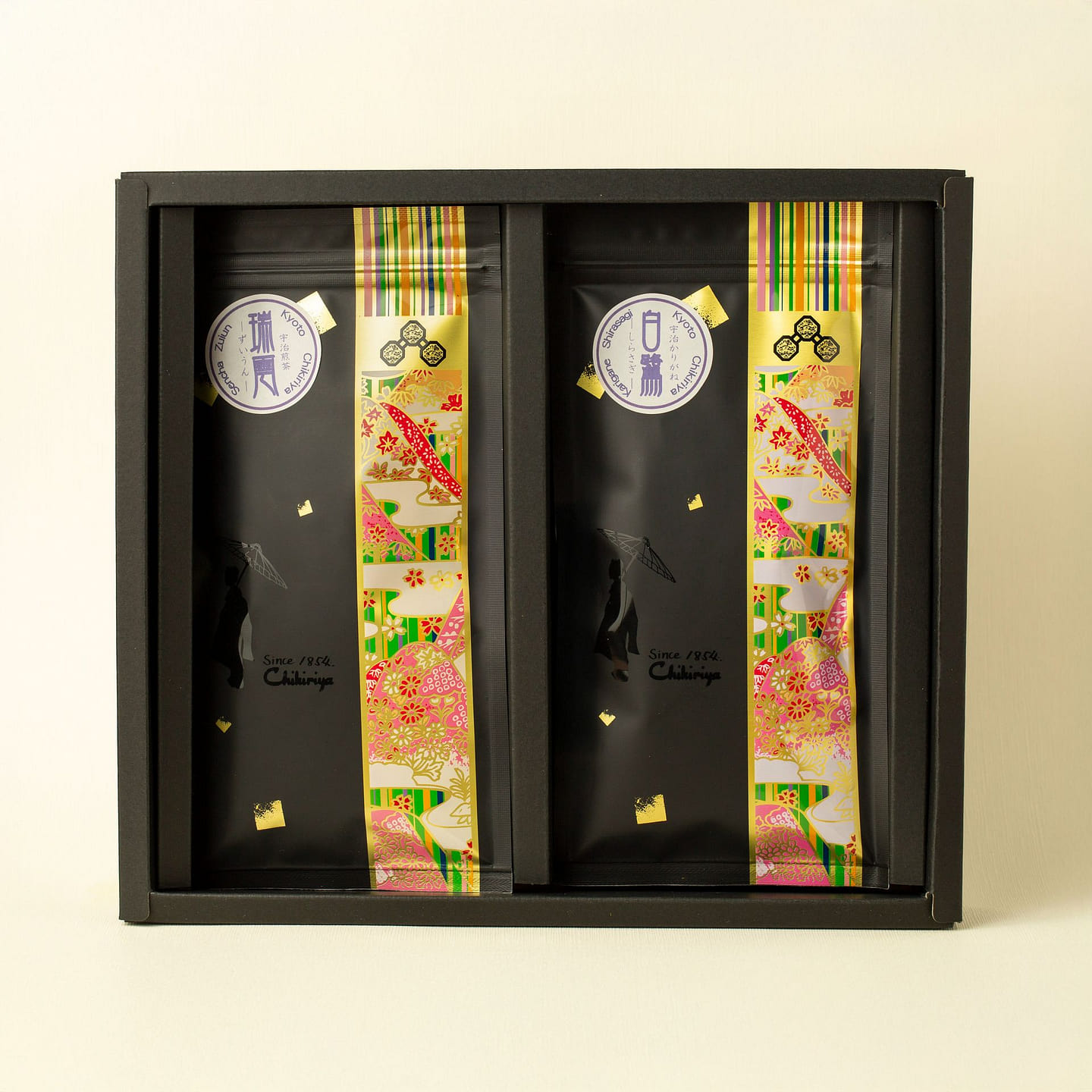 Chikiriya Premium – Tea Box Uji Karigane “Shirasagi” & Sencha “Zuiun” – 7.05oz 1 each