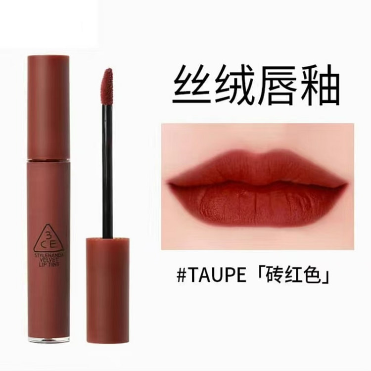3CE Sanxi Jade Lip glaze brick red 1