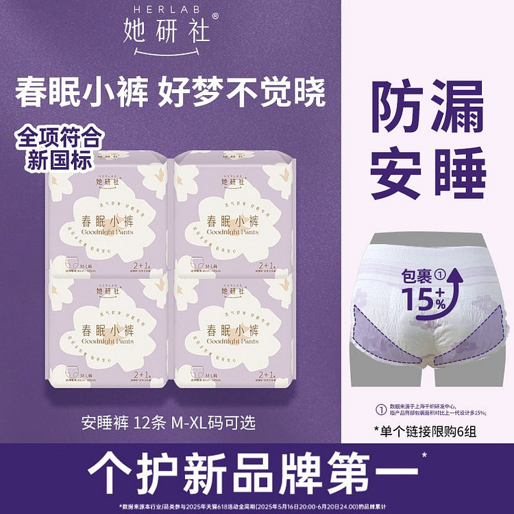 Herlab disposable period panties 17 pairs 17 each