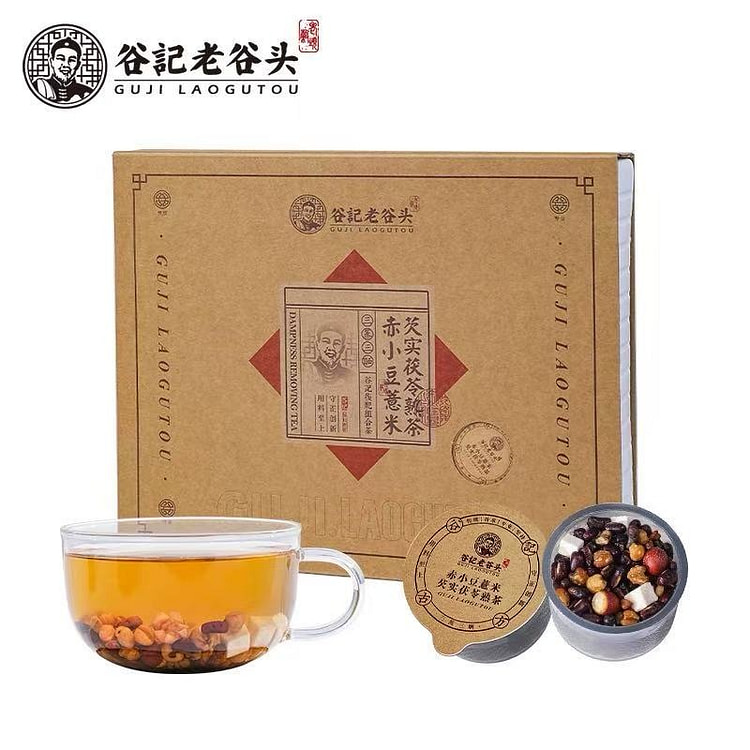 老谷头赤小豆薏米芡实茯苓炒熟茶1盒 祛湿气养生茶包 530 克
