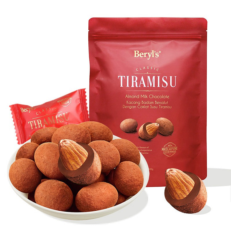 beryls原装提拉米苏扁桃仁夹心牛奶巧克300g 300 克