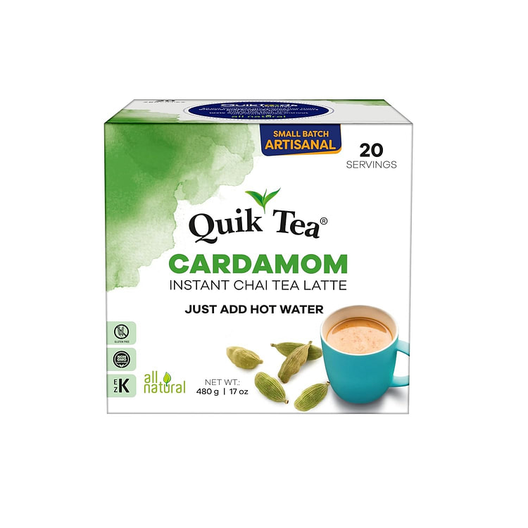 QuikTea 豆蔻柴茶拿铁 - 20 包 1 盒