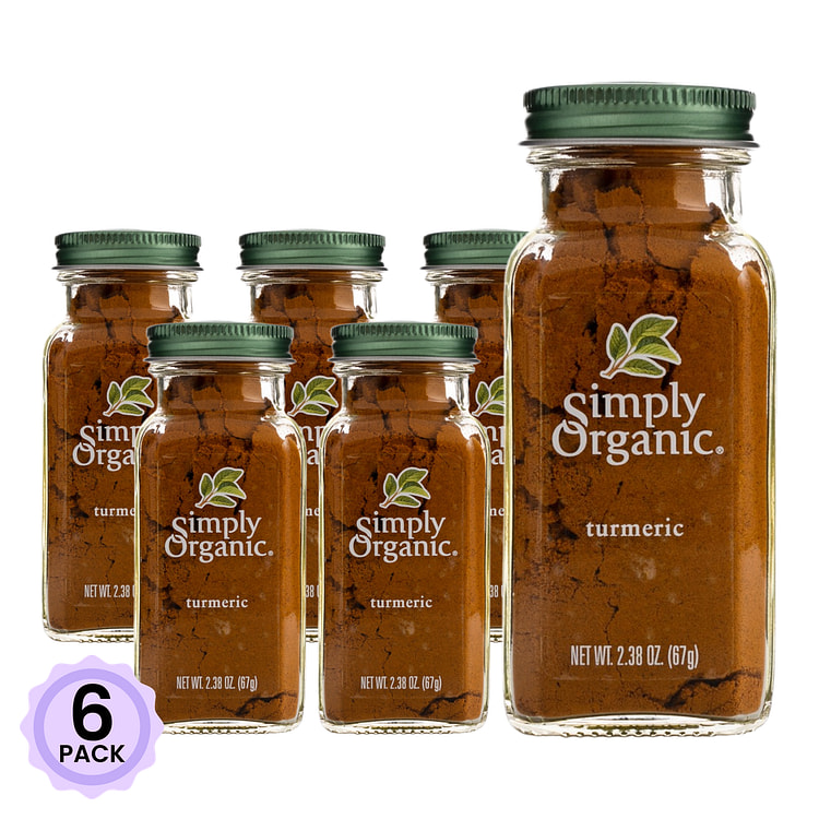 Simply Organic 有机姜黄粉 2.38 盎司*6 包