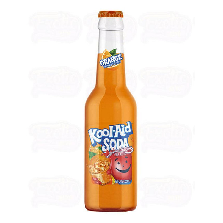 Kool Aid Orange 12oz Glass Bottle 1 each