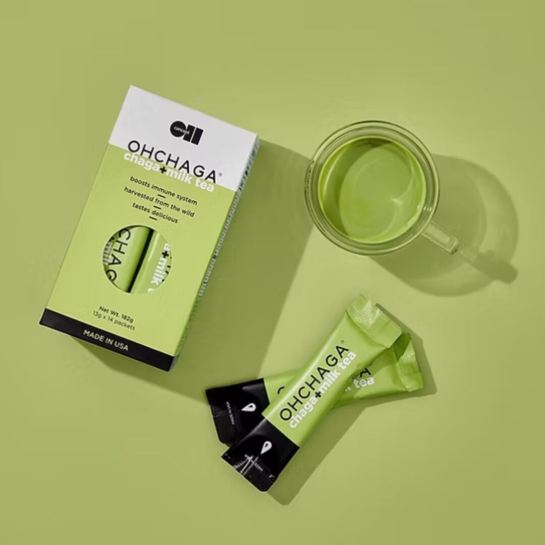 OHCHAGA Chaga Mushroom Matcha Latte 14 packs 1 箱