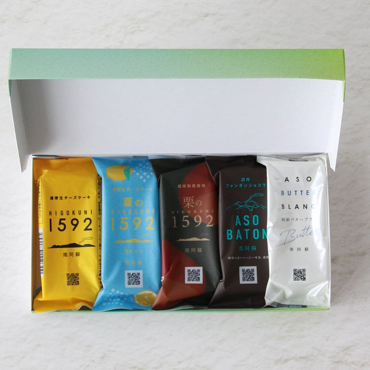 Kokondo Minami Aso Confectionery Assortment 5 type 1 box