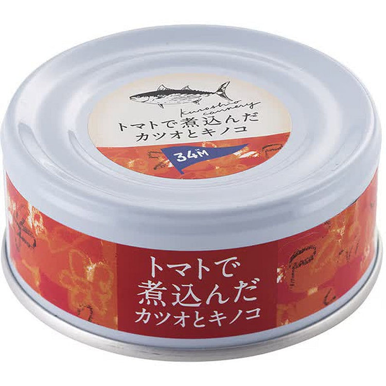 黑潮町罐头厂 番茄炖鲣鱼蘑菇 90g [美味罐头] 1 份