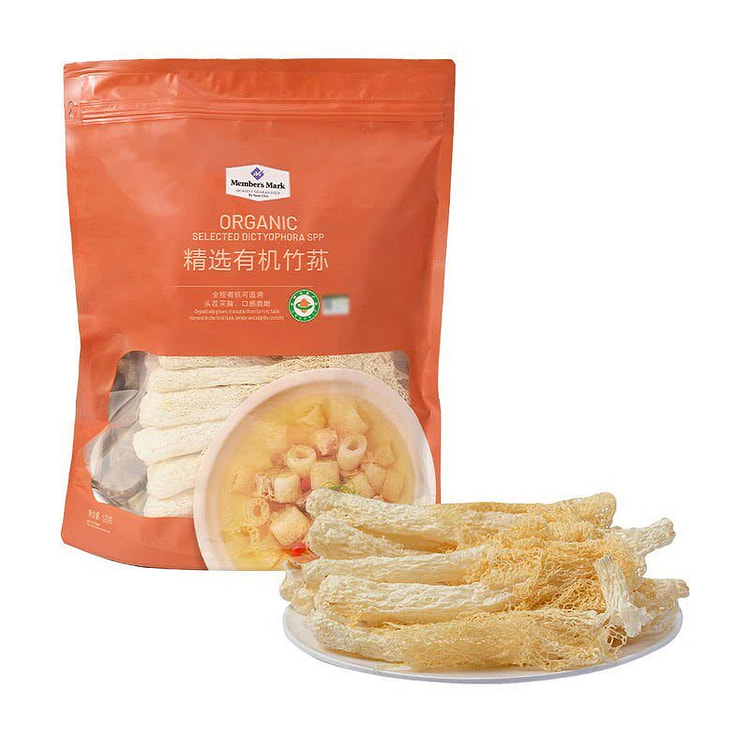 山姆精选有机竹荪代购易泡发素炒酿肉煲120g 1 包