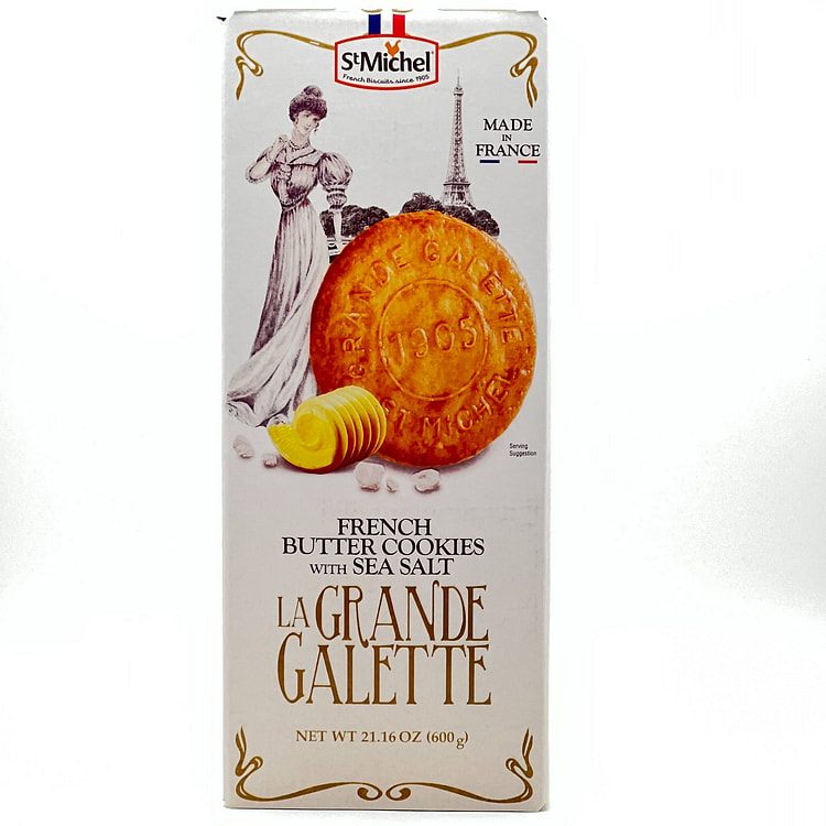 ST MICHEL FRENCH BUTTER COOKIES WITH SEA SALT 21.16 oz