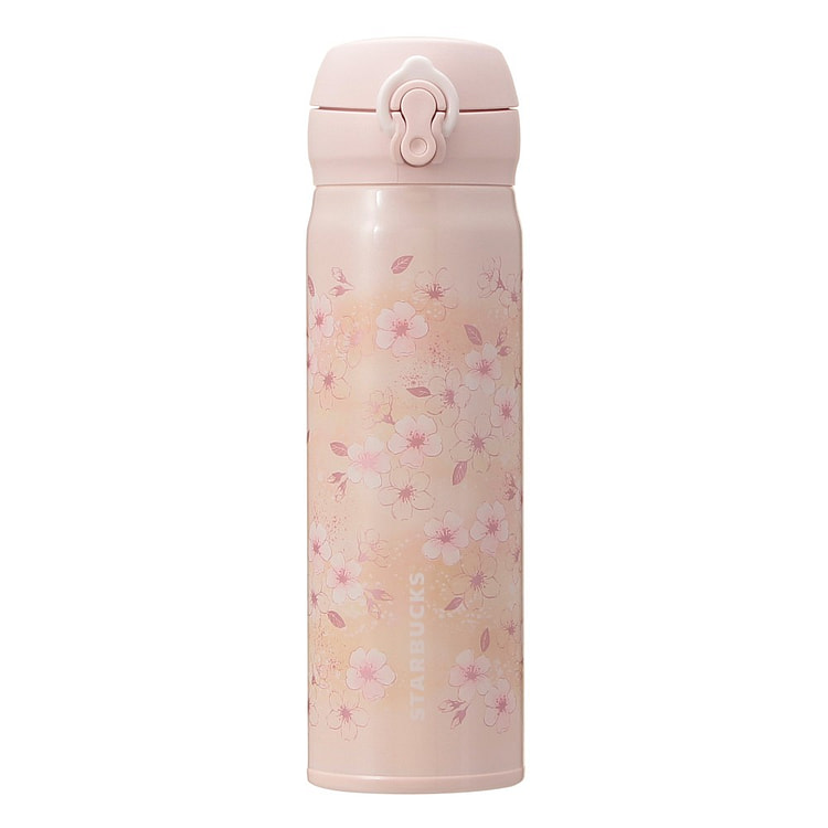 スターバックス SAKURA ハンディーステンレスボトルピンクベージュ500ml 1 個