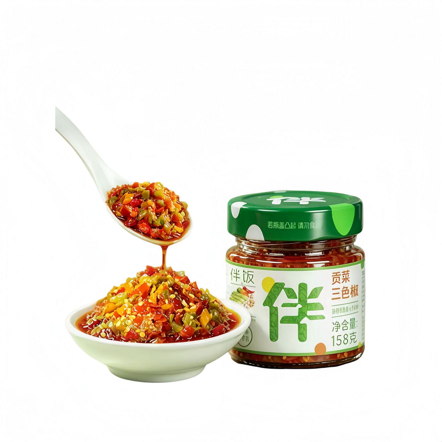 Sanzhiqing Gongcai Three-colour Pepper Chilli Sauc 316 g