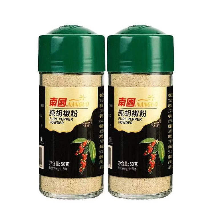 海南特产 南国纯白胡椒粉50g*2罐