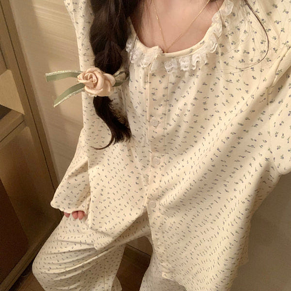 森野花眠 纯棉睡衣套装 XXXL 2000 克