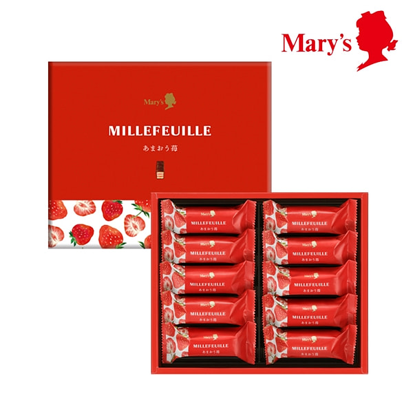 Mary's Mille-Feuille Strawberry Flavor 10 Pieces