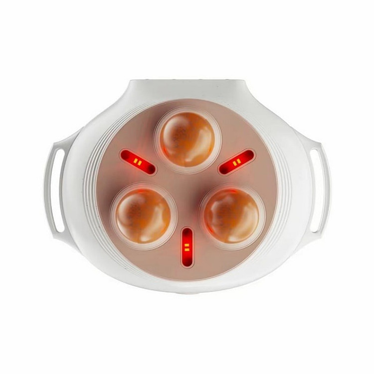 科爱元素 腹部按摩器揉腹加热小悬壶砭石揉腹仪 白色