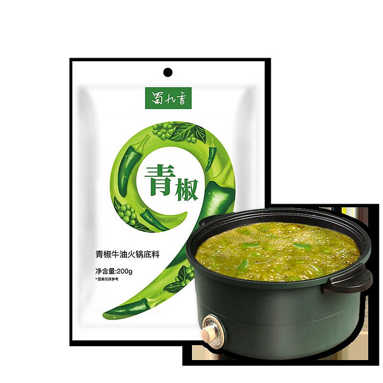 蜀九香火锅底料青椒牛油200g*1包