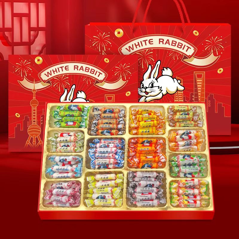 Get Shanghai White Rabbit Milk candy gift box 868g Delivered | Weee ...