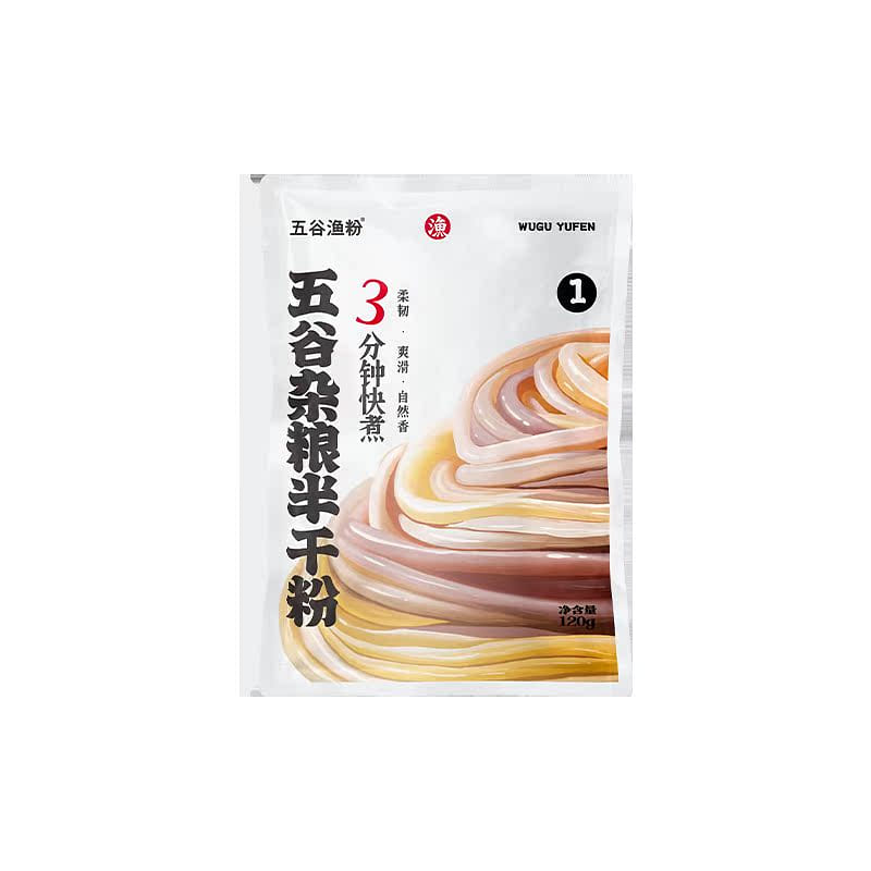 五谷渔粉荞麦面五谷杂粮粉米粉低脂120g*3包 360 克