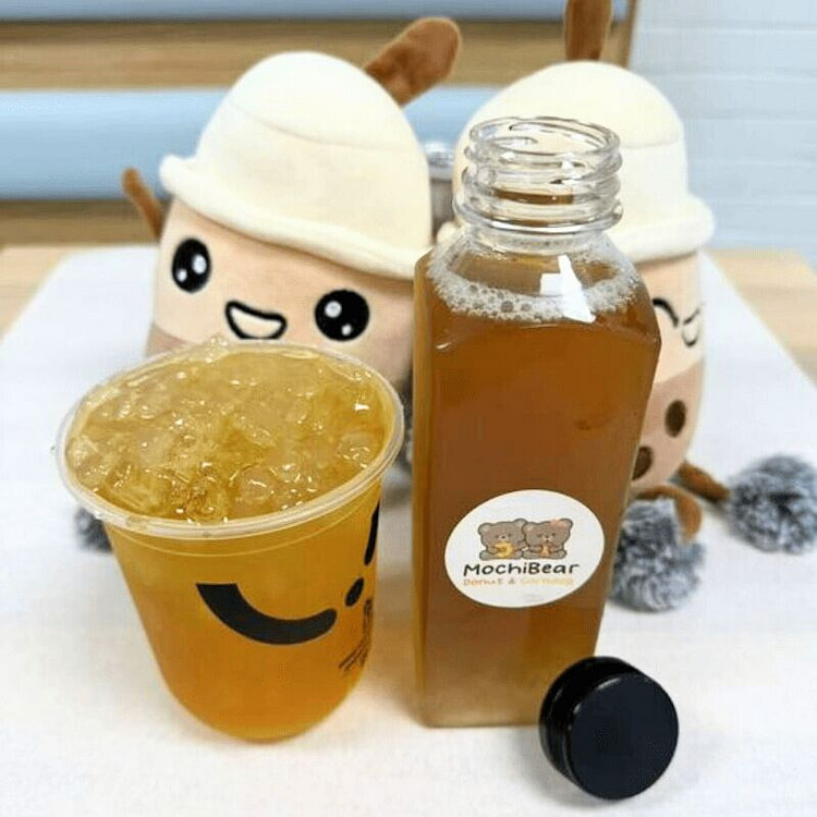 Passionfruit Lemon Crystal Boba Drink 16oz