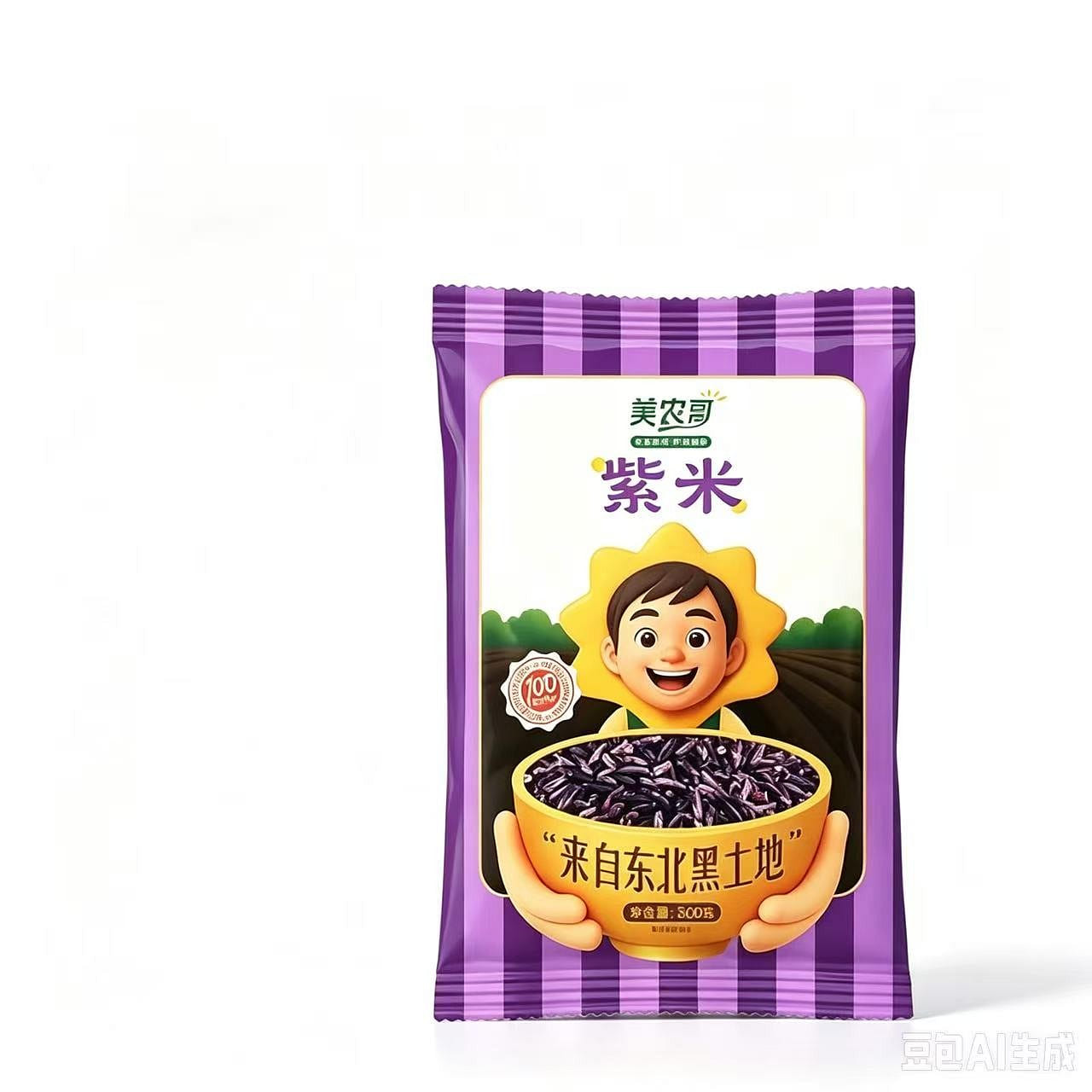 Meinongge Purple Rice Purple Glutinous Rice 500g * 500 g