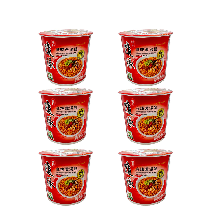 味丹随缘麻辣烫汤面 6杯装