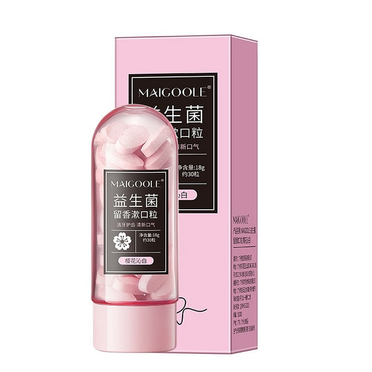 Probiotic solid mouthwash tablets