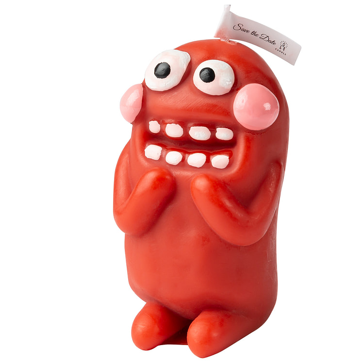 Ventray Mud Monster Scented Candle,Red 1 each
