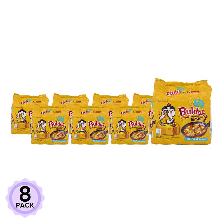 三养 芝士辣火鸡面 4.94 盎司*5 份*8 包