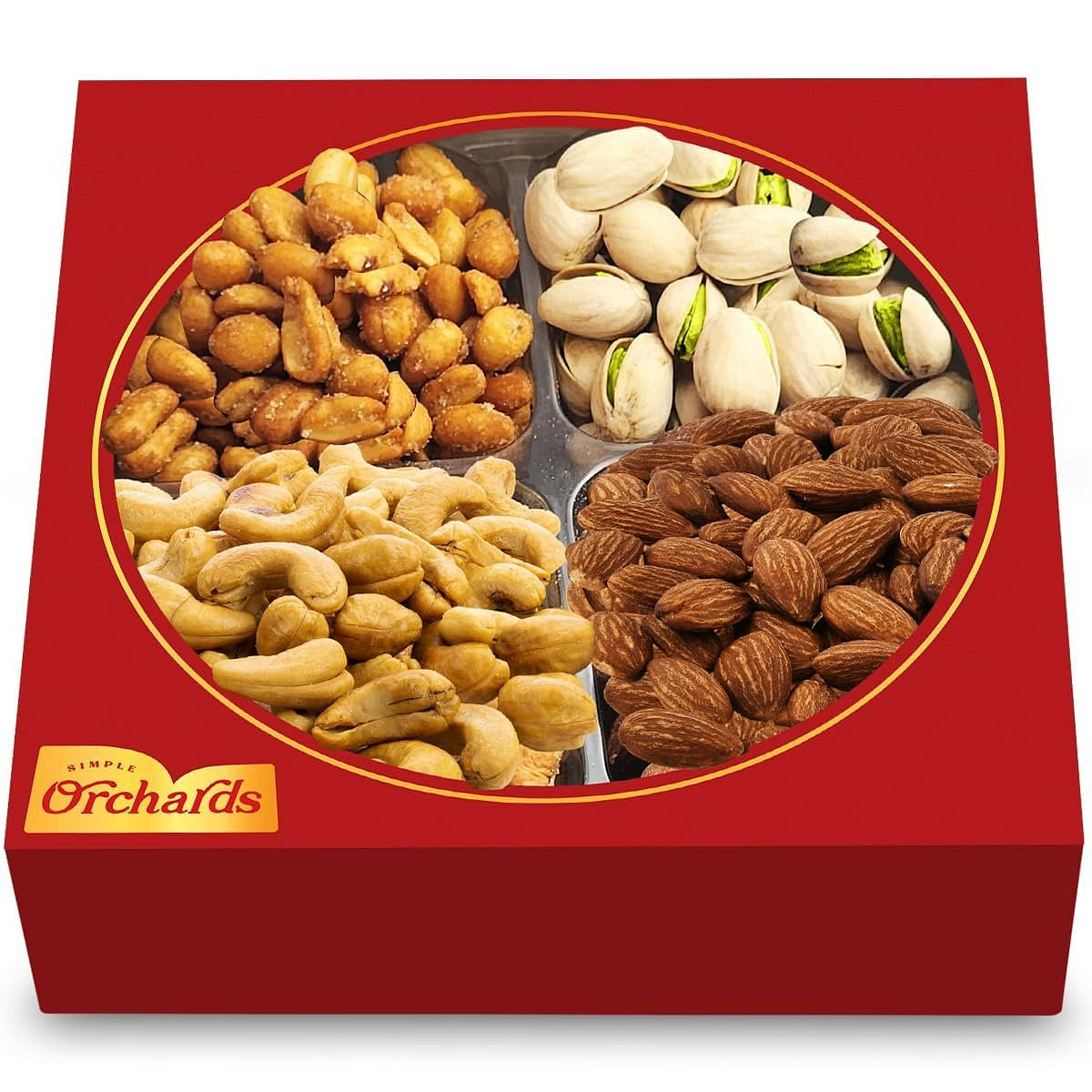 Nuts Gift Basket – Basket of Cravings Gourmet Nuts 1 each