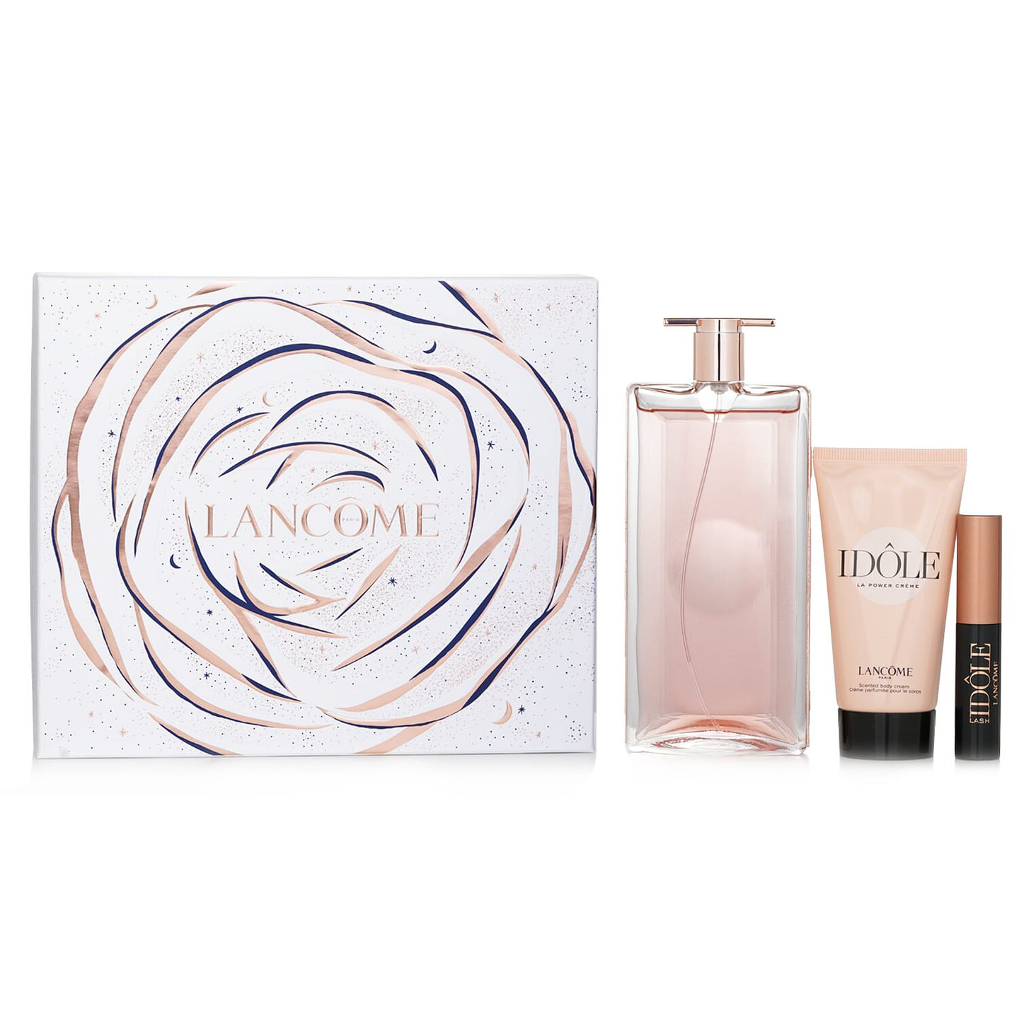 Lancome Idole Eau De Parfum Coffret: Idole Eau De Parfum Spray 50ml+Scented Body Cream 50ml+Lash Mascara - # 01 2.5ml 3 bottle