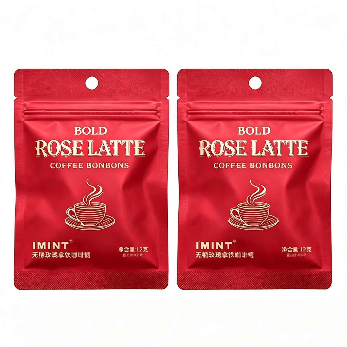 Sugar-Free Rose Latte Coffee Candy 24 g