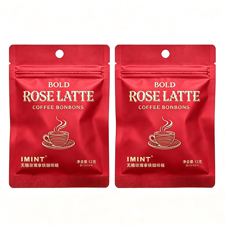 Sugar-Free Rose Latte Coffee Candy 24 g