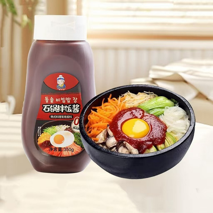 韩奶奶石锅拌饭酱350g*1瓶 韩式年糕酱