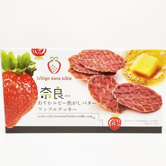 Kihouan Strawberry & Butter Waffle Cookies 12 Pcs 1 box