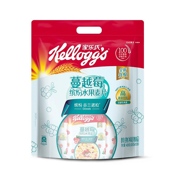 家乐氏烘焙燕麦片蔓越莓味420g*1袋