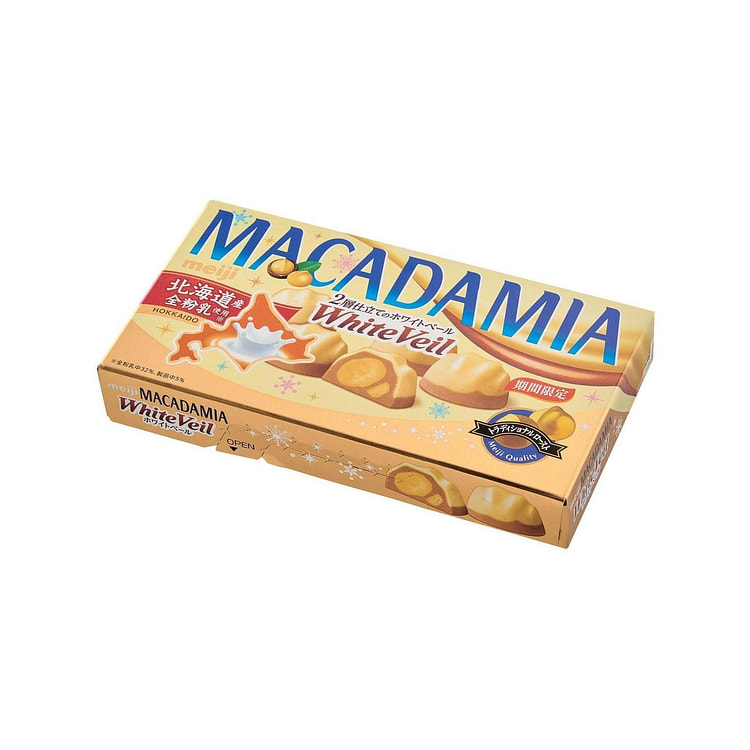 Meiji Macadamia Nut White Chocolate 9 pcs