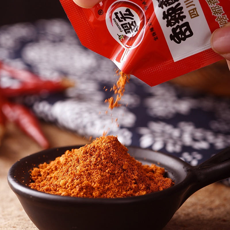 翠宏香辣蘸料装辣椒面串串火锅烧烤卤肉蘸 水干碟(3g/袋) 3 克